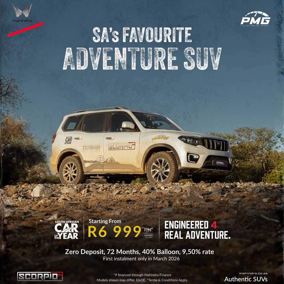 Drive the All-New Mahindra Scorpio-N ZERO Deposit! image from Mahindra Rustenburg