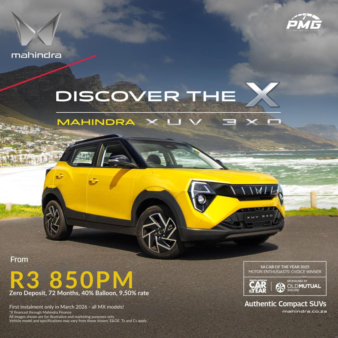 Drive the All-New Mahindra 3XO – ZERO Deposit! image from Mahindra Rustenburg