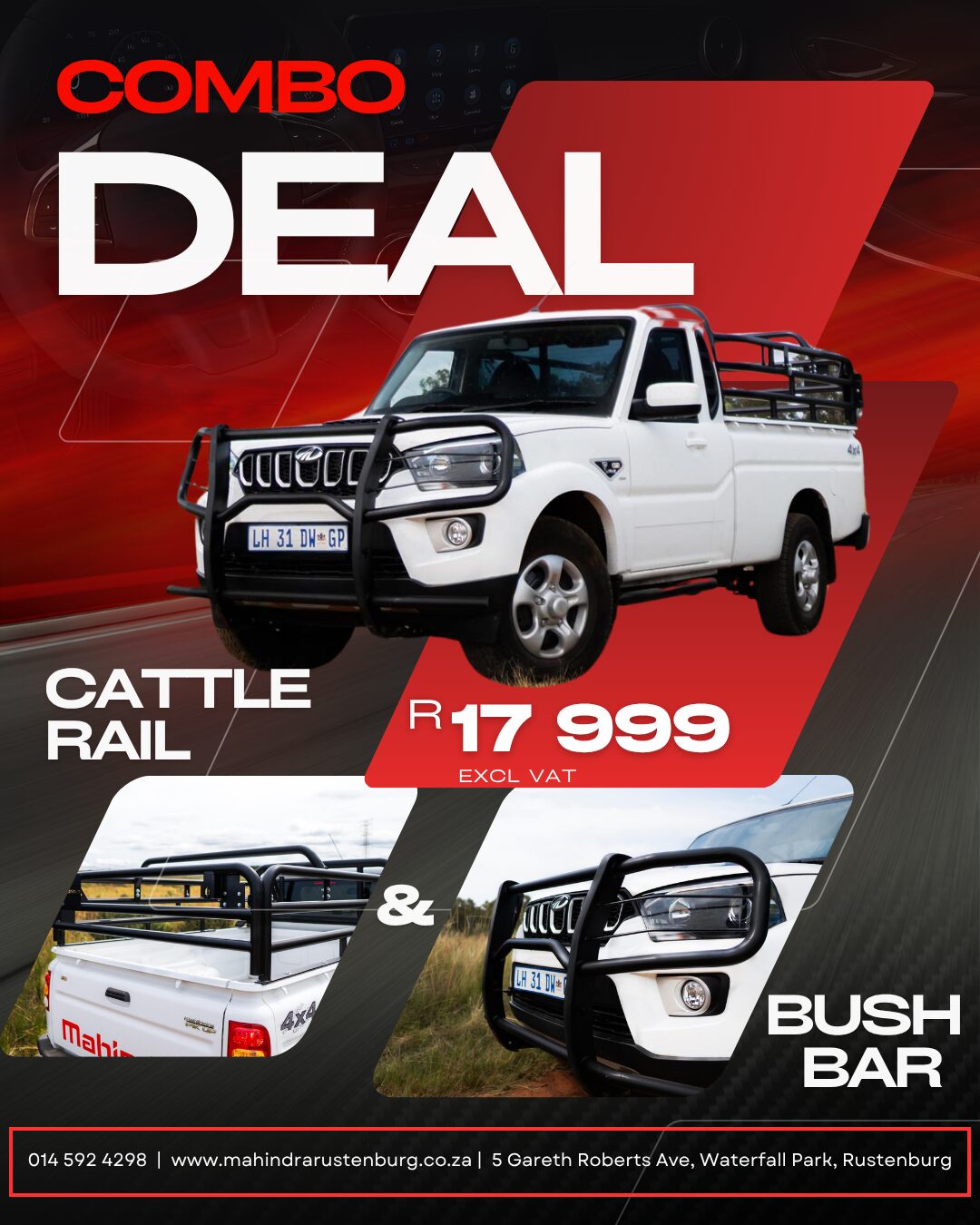 Cattle Rail and Bush Bar COMBO DEAL – R17 999 EXCL VAT image from Mahindra Rustenburg