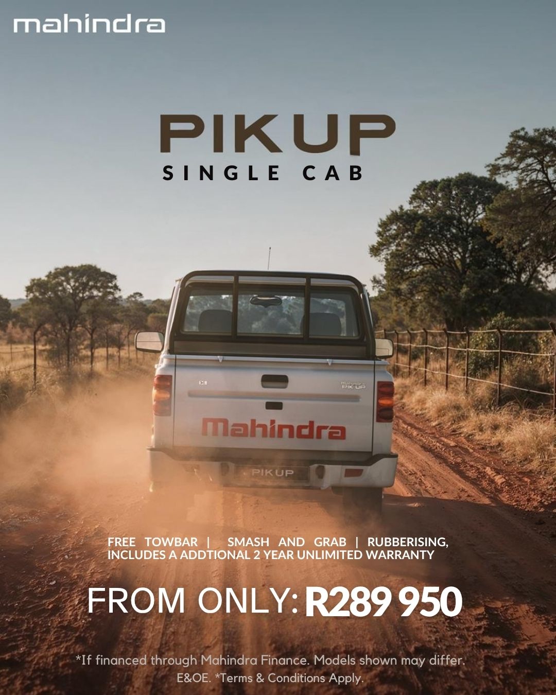 Mahindra PiKUp Single image from Mahindra Rustenburg